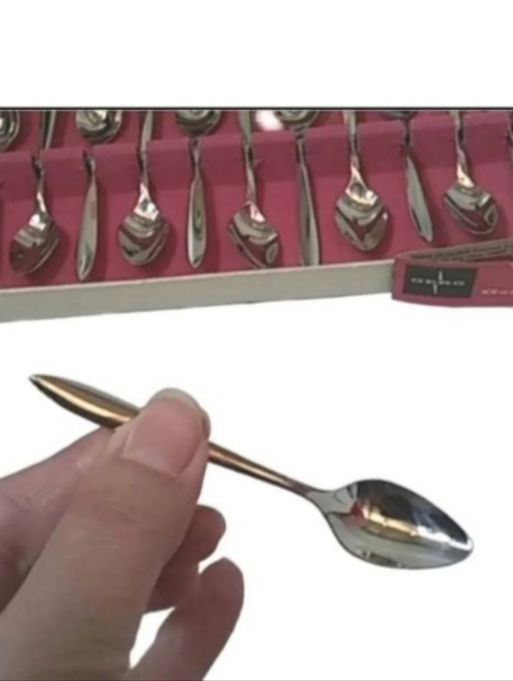 Vintage Gero Zilduro Holland Stainless Steel Cocktail Spoons (12) | EUC